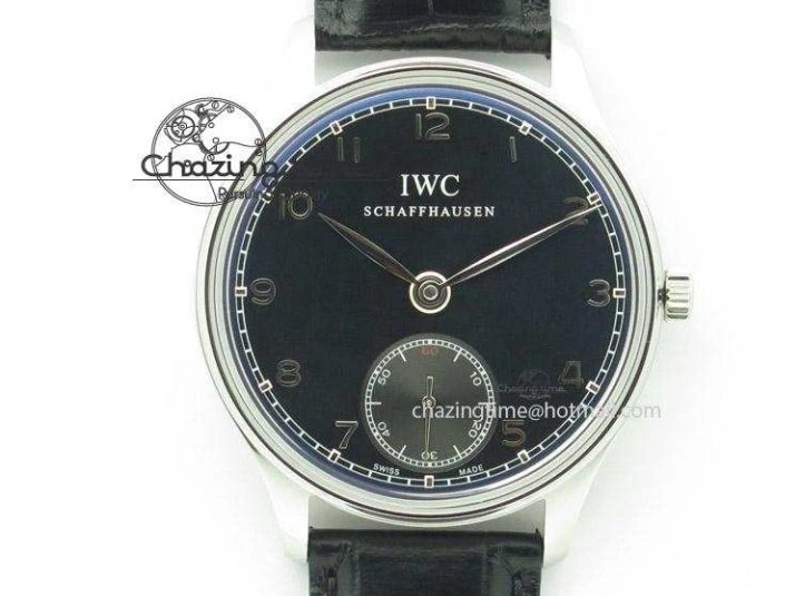 MIROTIME 0410 Portuguese Chrono IW371432 “Laureus” ZF 1:1 Best Edition On Black Leather Strap A79350 (Slim Movement) WaterResistant 7262